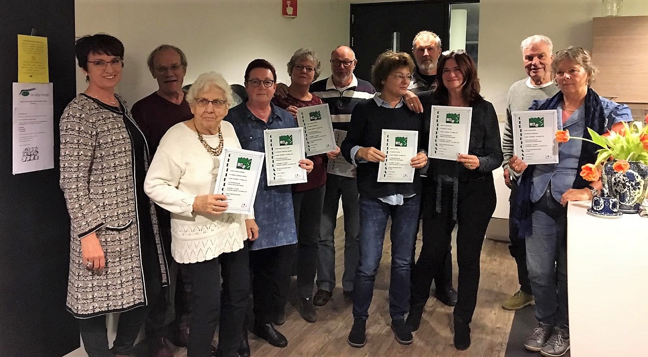 Certificaat voor 11 cursisten